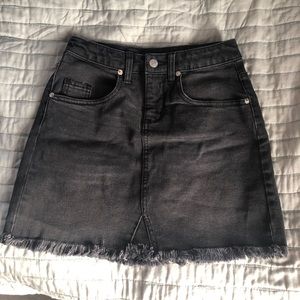 Wild Fable Black Jean Skirt